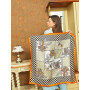 Geometric Squares Design Double-sides Print 16 Momme Silk Twill Scarf